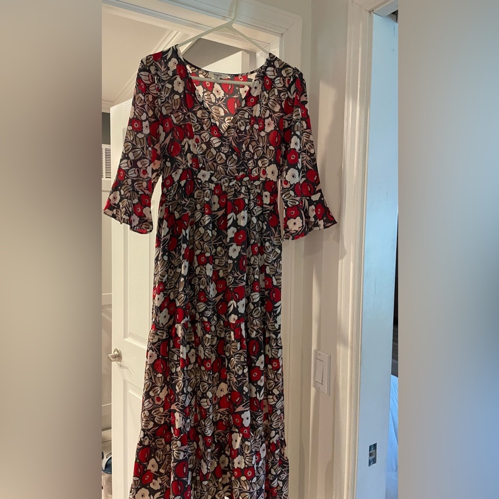 Floral V-Neck Dress